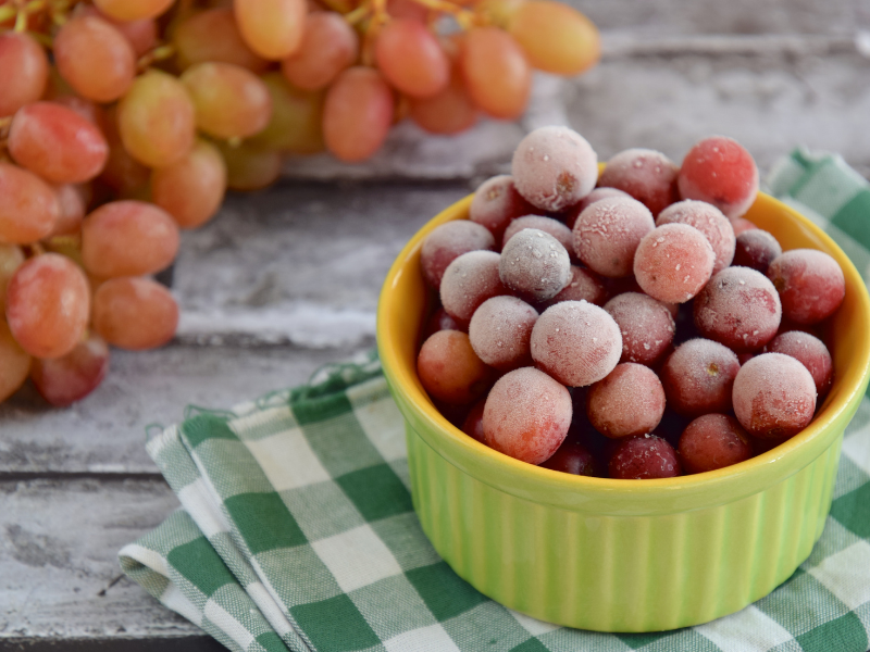 frozen grapes